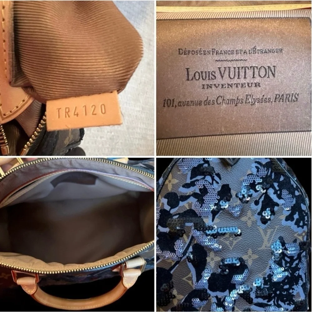 Louis Vuitton Monogram Fleur De Jais Sequin Speedy 30 Bag It is a stunning bag!
